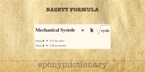 Bazett formula • LITFL • Medical Eponym Library